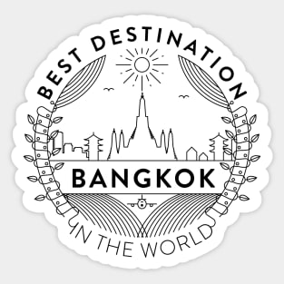 Bangkok Minimal Badge Design Sticker